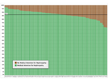 Proportion of Patients with Medical Attention for Nephropathy