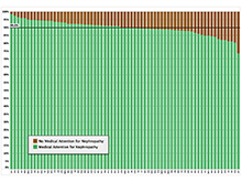 Proportion of Patients with Medical Attention for Nephropathy